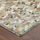 9' X 12' Beige And Gray Geometric Washable Indoor Outdoor Area Rug