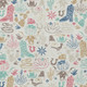 8' X 10' Linen And Pink Cactus Washable Indoor Outdoor Area Rug