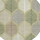 8' Green And Ivory Round Floral Washable Indoor Outdoor Area Rug