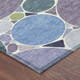 9' X 12' Plum And Lavender Geometric Washable Indoor Outdoor Area Rug