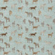 8' X 10' Mint Green And Beige Horse Washable Indoor Outdoor Area Rug