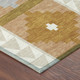 3' X 5' Beige And Orange Southwestern Washable Indoor Outdoor Area Rug
