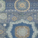 10' X 14' Navy Blue And Beige Oriental Washable Indoor Outdoor Area Rug