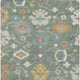 8' X 10' Sage And Orange Oriental Washable Indoor Outdoor Area Rug