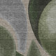 9' X 12' Olive Green And Green Abstract Washable Indoor Outdoor Area Rug