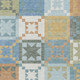 3' X 5' Blue And Green Patchwork Washable Indoor Outdoor Area Rug