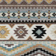 8' X 10' Chocolate And Gold Southwestern Washable Indoor Outdoor Area Rug