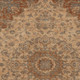 8' X 10' Copper And Orange Floral Medallion Washable Indoor Outdoor Area Rug
