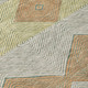 9' X 12' Green And Wheat Geometric Washable Indoor Outdoor Area Rug