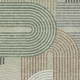 10' X 14' Green And Brown Geometric Washable Indoor Outdoor Area Rug