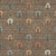 9' X 12' Brown And Copper Geometric Washable Indoor Outdoor Area Rug
