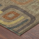 8' X 10' Coffee And Chocolate Geometric Washable Indoor Outdoor Area Rug