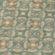 5' X 8' Green And Copper Geometric Washable Indoor Outdoor Area Rug