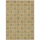 5' X 8' Gold And Copper Geometric Washable Indoor Outdoor Area Rug
