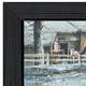 Evening on the Farm Black Framed Print Wall Art