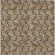 9' X 12' Chocolate And Brown Botanical Leaves Washable Indoor Outdoor Area Rug