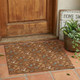 3' X 5' Orange And Copper Cactus Washable Indoor Outdoor Area Rug