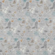 5' X 8' Silver And Teal Blue Cactus Washable Indoor Outdoor Area Rug
