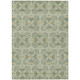 3' X 5' Green And Gold Geometric Washable Indoor Outdoor Area Rug