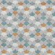 3' X 5' Silver And Copper Geometric Washable Indoor Outdoor Area Rug