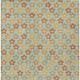 3' X 5' Green And Orange Floral Washable Indoor Outdoor Area Rug