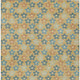 3' X 5' Gold And Copper Floral Washable Indoor Outdoor Area Rug