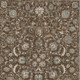 8' X 10' Chocolate And Taupe Botanical Leaves Washable Indoor Outdoor Area Rug