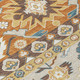 5' X 8' Chocolate And Orange Cactus Washable Indoor Outdoor Area Rug