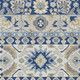 5' X 8' Navy Blue And Ivory Cactus Washable Indoor Outdoor Area Rug