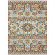 3' X 5' Orange And Gold Cactus Washable Indoor Outdoor Area Rug