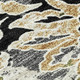 8' X 10' Black And Beige Geometric Washable Indoor Outdoor Area Rug