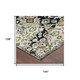 9' X 12' Black And Beige Geometric Washable Indoor Outdoor Area Rug
