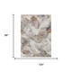 8' X 10' Khaki And Ivory Abstract Washable Indoor Outdoor Area Rug