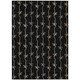 3' X 5' Black And Gray Southwestern Washable Indoor Outdoor Area Rug