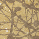 8' Gold And Brown Round Abstract Washable Indoor Outdoor Area Rug