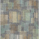 10' X 14' Gray And Fern Green Striped Washable Indoor Outdoor Area Rug