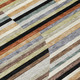 5' X 8' Black And Gold Striped Washable Indoor Outdoor Area Rug