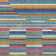 3' X 5' Teal Blue And Gold Striped Washable Indoor Outdoor Area Rug