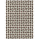 9' X 12' Coffee And Ivory Geometric Washable Indoor Outdoor Area Rug