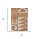 3' X 5' Orange And Copper Geometric Washable Indoor Outdoor Area Rug