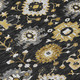 9' X 12' Black And Graphite Geometric Washable Indoor Outdoor Area Rug