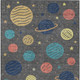 5' X 8' Graphite And Gray Floral Washable Indoor Outdoor Area Rug
