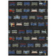 8' X 10' Black And Graphite Abstract Washable Indoor Outdoor Area Rug