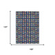 10' X 14' Navy Blue And Blue Geometric Washable Indoor Outdoor Area Rug