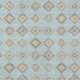 3' X 5' Sky Blue And Blue Geometric Washable Indoor Outdoor Area Rug