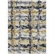 10' X 14' Gray And Granite Gray Abstract Washable Indoor Outdoor Area Rug