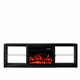 70" Black Wood Fireplace Entertainment Center With Fireplace