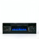70" Black Wood Fireplace TV Stand With Fireplace
