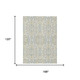 10' X 14' Ivory And Linen Geometric Washable Indoor Outdoor Area Rug