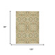 8' X 10' Wheat And Gold Geometric Washable Indoor Outdoor Area Rug